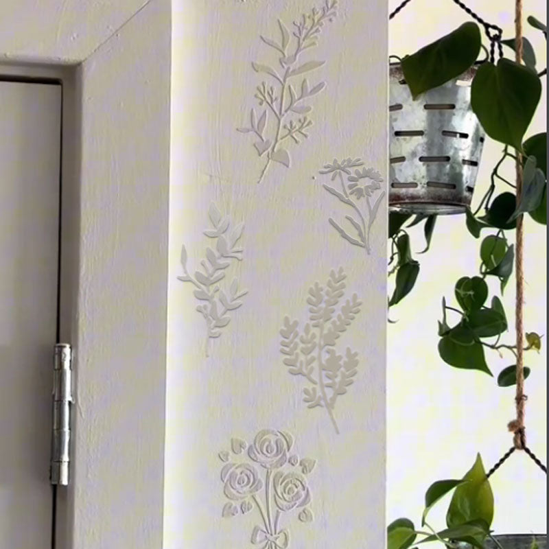 DIY Wall Painting Stencil for Beautiful Patterns